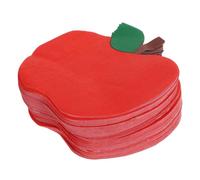 Cabilock 100pcs Red Apple Shaped Napkins for Kindergarten Lunch First Day of School Party Supplies Decorative Disposable Paper Tissue for Classroom Table Decor