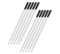 Cabilock 100pcs School Season Decor Essential Retractable Pen Ink Refills with Versatile Compatibility Medium Point Black Ballpoint Pen Refills Made of Sturdy Iron for School and Business
