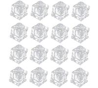 Cabilock 100pcs Simulated Ice Cubes Reusable Acrylic Fake Ice Cubes for Photography Props Artificial for Decorative Use