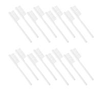 Cabilock 100pcs Soft Bristle Prison Toothbrush with Ergonomic Non-Slip Thumbprint Handle and Compact Short Handle Design for Oral Care in Emergency Kits and Hotels
