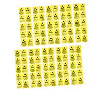 Cabilock 100pcs Static Warning Decals High Adhesion Safety Stickers Voltage Caution Labels No Touch Electrostatic Warning Signs for Electrical Devices
