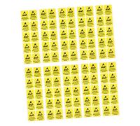 Cabilock 100pcs Static Warning Labels Safety Warning Sign Decals for Electrical Devices High Stickiness Caution Stickers Static Electricity Alerts for Home Office Use