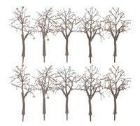 Cabilock 10Pcs 11Cm Bare Trunk Model Trees for Train Landscape Scenery, Architecture Scenery Trees for Model Railway Crafting and Educational Diorama Decoration