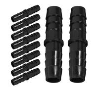 Cabilock 10pcs 12mm Plastic Barb Fittings Hose Connector Kit for Water Pump Port, Tubing Repair Connectors for 12mm Hose, Quick Connect Adapters for Plumbing and Irrigation Systems