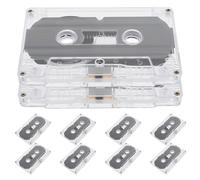 Cabilock 10pcs 30 Minutes Blank Cassette Tapes for DIY Projects and Education with Stable Audio Performance and Nostalgic Plastic Design for Creative Expression