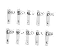 Cabilock 10Pcs Aa Battery Contact Springs for Remote Control Metal Battery Terminal Replacement for Bipolar Contact Plate System