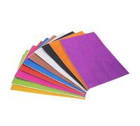 Cabilock 10Pcs Adhesive Glitter Sponge Paper for DIY Crafting Sparkly Decorative Origami Easy-Cut Handmade Materials for Scrapbooking Cards Party Decor and Creative Art Projects