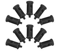 Cabilock 10pcs Adjustable Stainless Steel Wire Rope Cable Clamps Black Tension Locking Device for Wire Rope Fixation and Hanging Light Installation