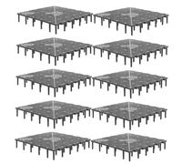 Cabilock 10pcs Aquarium Fish Tank Bottom Filter Tray Plastic Divider Plates for Freshwater and Saltwater Use with High-efficiency Filtration and Versatile Compatibility