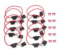 Cabilock 10pcs Atc Automotive Fuse Holders Flame Retardant Inline Replacement for Car Truck Boat Rv Yacht Electrical Circuit Protection