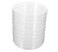 Cabilock 10pcs Autoclavable Plastic Petri Dishes with Lids Large Capacity Agar Culture Plates for Microbiology and Laboratory Tissue Culture Studies