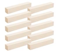 Cabilock 10pcs Basswood Carving Blocks Soft Wood Craft Dowels for Beginners DIY Woodcarving Painting and Creative Art Projects