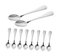 Cabilock 10pcs Bistro Stainless Steel Demitasse Spoons Mini Coffee and Tea Spoons for Espresso Dessert Appetizers Dishwasher Safe Mirror Finish