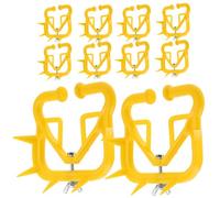 Cabilock 10pcs Calf Weaner Nose Ring Cattle Weaning Tool for Cow and Cattle, Made of Sturdy Abs Material with High Reliability and Easy to Clean, Suitable for Farm Use and Veterinary