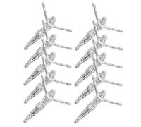 Cabilock 10pcs Christian Crucifix Pendants with High-precision Jesus Figurines Solid Metal Cross Charms for DIY Jewelry Making Religious Decorative Accessories for Homes Churches and Shops