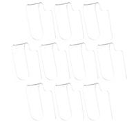 Cabilock 10pcs Clear Acrylic Makeup Mixing Palette for Nail Art and Eyeshadow Transparent Foundation Tray for Precise Color Blending and Easy Cleaning Professional Cosmetic Mixing Tool for