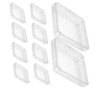 Cabilock 10Pcs Clear Petri Dishes with Secure Lids Laboratory Culture Plates for Microbiology Plant Cell Tissue Research