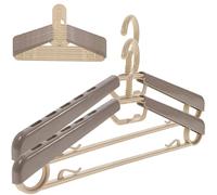 Cabilock 10pcs Coathangers Adult Velvet Padded Coat Hangers Space Saving Hanger Hooks