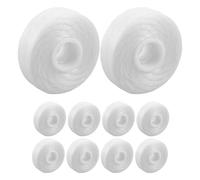 Cabilock 10pcs Dental Floss Refill Spools White Polyester Tooth Floss Replacement Core with 50m Length for Efficient Cleaning and Sturdy Material Suitable for Daily Oral Care