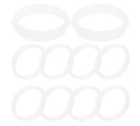 Cabilock 10Pcs DIY Hamster Tunnel Rings Guinea Pig Tube Ring White Plastic Safe Coupling Piece for Small Pets Outdoor Cage Arbitrary Splicing