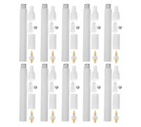 Cabilock 10pcs Fillable Blank Paint Pens Refillable Marker Refills for DIY | Plastic and Metal Build, round Tip Precision Tube, Smooth Application for Crafters, Hobbyists, Paper