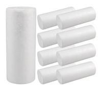 Cabilock 10pcs Foam Cylinder Foam Tube Decoration for Modeling Sculpting Block DIY Balls Christmas Balls Polystyrene Cones Craft Cake Polystyrene Rods Block for Party Home Decoration
