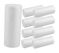 Cabilock 10pcs Foam Cylinder Foam Tube for Modeling Foam Sculpting Block DIY Foam Balls Christmas Foam Balls Polystyrene Foam Cones Craft Foam Cake Polystyrene Foam Rods Foam Block White