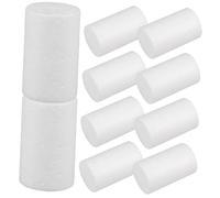 Cabilock 10pcs Foam Cylinders for DIY Christmas Decorations Craft Supplies Polystyrene Foam Rods for Modeling Craft Cylinders Shape