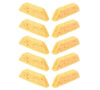 Cabilock 10pcs Glass Grinder Water Sponge Inland Grinder Pad Sponge to Protect Bits Yellow Heavy-duty Absorbent Material Noise Reduction for Stained Glass Art Projects