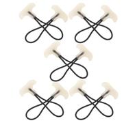 Cabilock 10pcs Glow-in-the-dark T Shaped Zipper Pulls for Suitcase and Jacket Zippers, Plastic Material Smooth Surface, Enhanced Grip and Quick Location in Darkness, for Travel and Daily