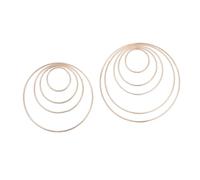 Cabilock 10pcs Gold Metal Dreamcatcher Rings Welded Round Hoops for DIY Crafts Wall Hangings Mandalas Includes for Leather Yarn Wrapping