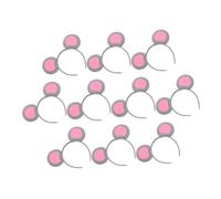 Cabilock 10pcs Gray Mouse Ears Headbands Lightweight Plush Hair Accessories for Halloween Christmas Carnival Birthday Parties Comfortable Easy Wear Costume Props for Adults and Groups