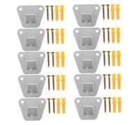 Cabilock 10pcs Heavy Duty Wall Fan Mounting Brackets with Screws Reinforced Support for Wall Mounted and Oscillating Fans Easy Installation