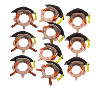 Cabilock 10pcs Inflatable Graduation Photo Booth Frame Selfie Props with Male Female Graduation Caps Easy Assembly Party Decorations for Elementary to University Ceremonies