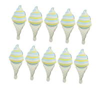 Cabilock 10pcs Inflatable Ice Cream Balloons Cute Ice Cream Cone Party Decorations for Birthday Celebrations Showers Festive Fun and Whimsical Atmosphere
