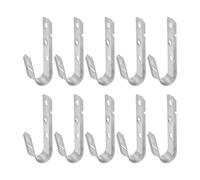 Cabilock 10pcs J-Shaped Cable Hooks for Secure Wire Management, Iron Material, Standard Spacing, Suitable for Surveillance Systems and Network Data Wires, for Ceiling Grid Cable