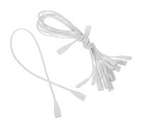 Cabilock 10pcs Light Connecting Wire: Led Light Cord Replacement - 3pin 50cm Lamp Wire With Plug - Power Extension Led Appliance Cable