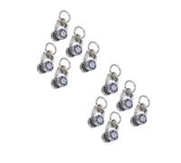 Cabilock 10pcs Metal Twin Wheeled Curtain Track Rollers Ceiling to Floor Curtain Gliders Sturdy Pulley Systems for Drapes