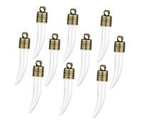 Cabilock 10pcs Mini Glass Chili Shaped Bottles Chilli Bottle Sprouting Jar Apothecary Jars