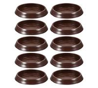 Cabilock 10pcs Non-slip Fixed Caster Cups for Furniture Bed Chair Sofas Plastic Caster Cups to Protect Carpet and Floor