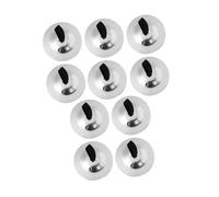 Cabilock 10pcs Orff Copper Finger Cymbals 5.5cm Silver Percussion Musical Instruments Set for Boys and Girls Dance Party and Early Music Education