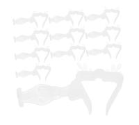 Cabilock 10pcs Outdoor Christmas Light Clips for Gutters Plastic Holders for LED String Lights Reusable Weatherproof Roof Patio Hanging Clips for Holiday Decoration