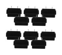 Cabilock 10pcs Pegboard Storage Bins with Hooks for Garage and Office Reinforced Plastic Slanted Opening Containers No Drill Installation Board Organizer for Tools and Small Parts
