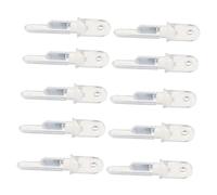 Cabilock 10pcs Plastic Curtain Hook Parts Replacement for Blind Rods Lightweight Connectors for Venetian and Vertical Blinds Easy Installation Window Accessories