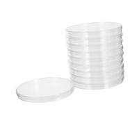 Cabilock 10pcs Plastic Petri Dishes with Lids Large Cell Culture Plates for Laboratory Analysis and Microbiology Studies Suitable for Tissue Culture and Scientific Research