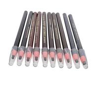 Cabilock 10Pcs Pull Line Eyebrow Pencils Roll Paper Soft Tearable Makeup Pens Colors Black Gray for Professional and Personal Use