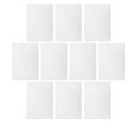 Cabilock 10pcs PVC Cover Sheets Frosted Matte Finish Rigid Thin Design White Plastic Sheets for Crafts Document and Photo Protection Wall Decoration Art Projects