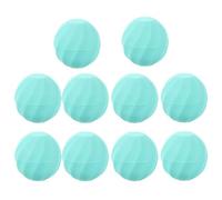 Cabilock 10pcs Refillable Lip Balm Box with Rounded Egg Shape, Lightweight Plastic Lip Balm Storage Container, Easy to Fill Travel Lipstick Tubes Holder in Blue