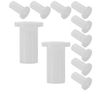 Cabilock 10pcs Refrigerator Door Hinge Bushing Set, Plastic Material, White Colour, Resists Aging and Extends Appliance Life, Replacement for Home Fridge and Freezer Door Repair