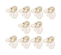 Cabilock 10pcs Rhinestone Elephant Brooch Pins for Women Durable Animal Lapel Jewelry Fashion Forward East Asian Style Accessories for Jackets Dresses Scarves Party and Birthday